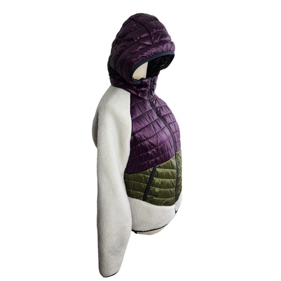 Mountain Hardwear Altius Hybrid Hoodie Sherpa Puffer Full Zip Jacket Size Small - Picture 3 of 13